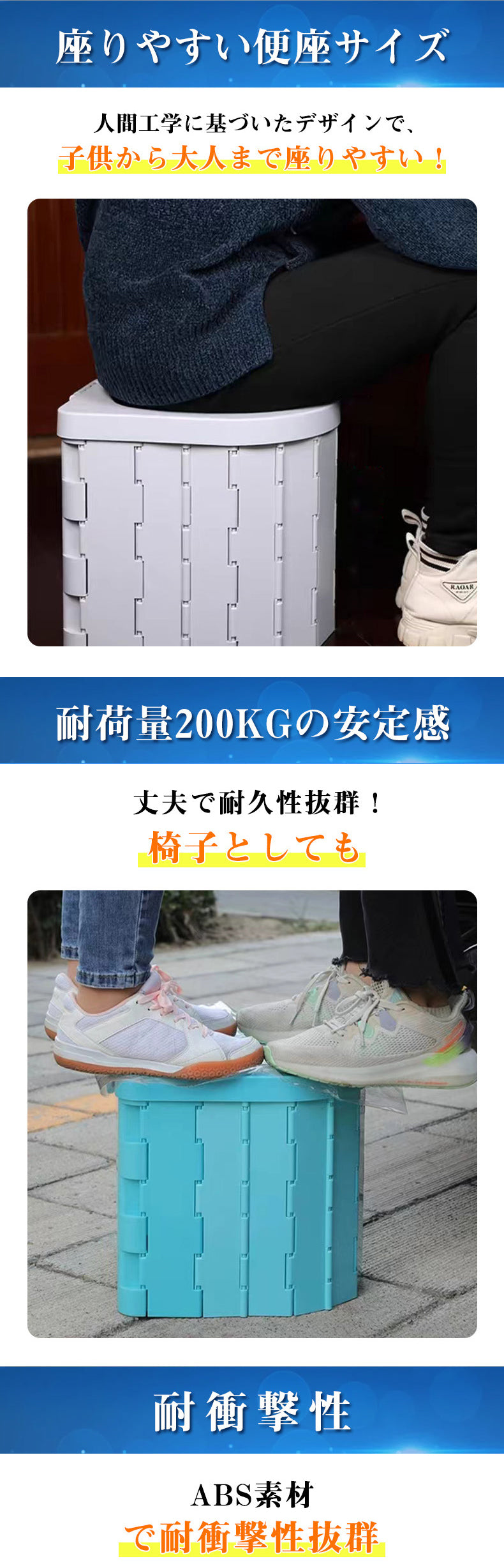 簡易トイレ 災害用トイレセット 折りたたみ式 携帯トイレ 非常用トイレ 凝固剤20個付、排泄袋20枚入り ポータブル 防災用品 災害用 旅行用 介護 車載用 キャンプ アウトドア 登山 避難 緊急 仮設 携帯 椅子 野外 便器 水洗 軽量
