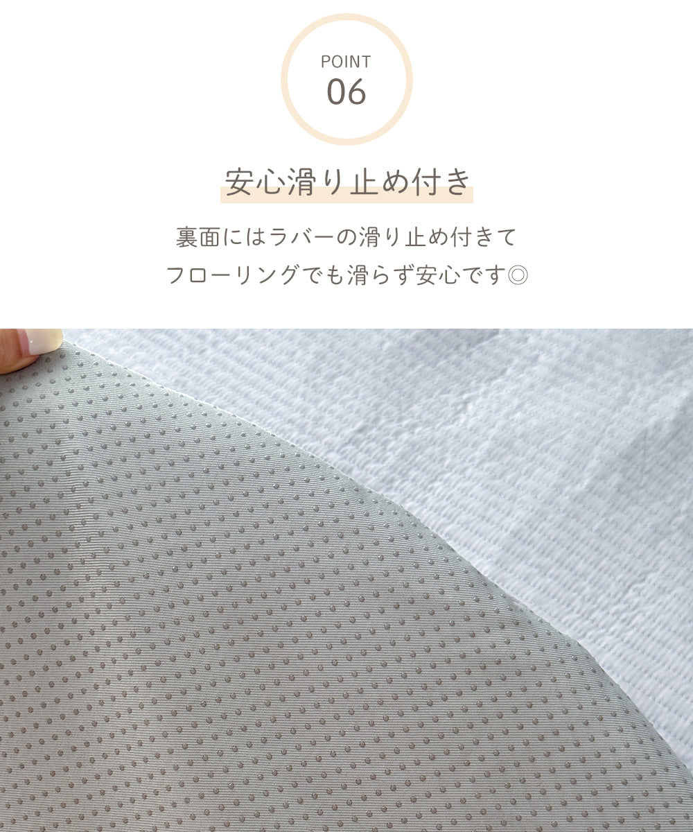 ベビーマット 円形 直径100cm 厚手 綿100% 赤ちゃん プレイマット マルチマット イブルマット ラウンドマット お昼寝マット